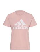 Essentials Logo T-Shirt Sport Women Sport Clothing Sports Tops & T-shirts Sport T-Skjorte Pink Adidas Sportswear