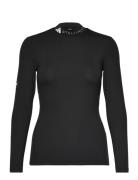 Asmc Rib Ls Sport Women Sport Clothing Sports Tops & T-shirts Sport Long Sleeve Tops Black Adidas By Stella McCartney