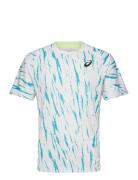 Men Game Ss Top Sport Men Men Sports Clothes Sport Tops Sport T-Skjorte White Asics