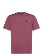 Adidas Train Essentials Stretch Training T-Shirt Sport Men Men Sports Clothes Sport Tops Sport T-Skjorte Purple Adidas Performance