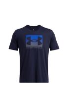 Ua M Boxed Sports Updated Ss Sport Men Men Sports Clothes Sport Tops Sport T-Skjorte Navy Under Armour