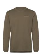 Xpl Logo Ls Sport Men Sport Clothing Sport Tops Sport Long Sleeved Tops Khaki Green Adidas Terrex