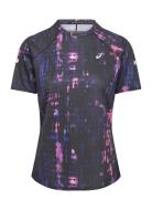 Road Lite-Show Ss Top Sport Women Sport Clothing Sports Tops & T-shirts Sport T-Skjorte Black Asics