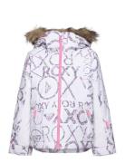 Roxy Pie Girl Jk Outerwear Snow-ski Clothing Snow-ski Jacket White Roxy