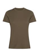 Adv Essence Ss Tee 2 W Sport Sport Clothing Sports Tops & T-shirts Sport T-Skjorte Khaki Green Craft