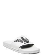 Slipper Pu+Eagle Log Shoes Summer Shoes Sandals Pool Sliders White Emporio Armani