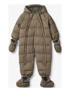 Puffer Baby Suit Edem Outerwear Coveralls Softshell Coveralls Beige Wheat