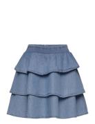 Skirt Chambrey Dresses & Skirts Skirts Denim Skirts Blue Minymo