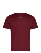 Running Ss Speedwick Tee Sport Men Men Sports Clothes Sport Tops Sport T-Skjorte Burgundy Reebok Performance