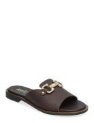 Buckle Sandal Designers Sandals Flat Brown Apair