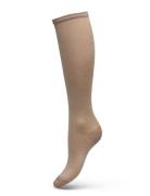 Nelly Glitter Knee Socks Lingerie Socks Knee High Socks Beige Mp Denmark