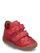 Starters™ Velcro Shoes Pre-walkers - Beginner Shoes  Red Pom Pom