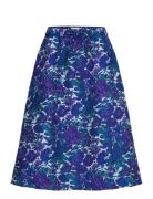 Bristolll Midi Skirt Skirts Knee-length & Midi Skirts Blue Lollys Laundry