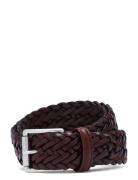 Classic Woven Leather Belt Accessories Belts Braided Belt Brown Anderson's