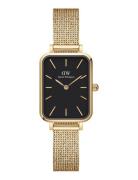 Quadro 20X26 Pressed Evergold G Black Accessories Watches Analog Watches Gold Daniel Wellington