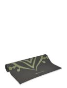 Gaiam Cool Matcha Sundial Layers Yoga Mat 5Mm Classic Printed Sport Sports Equipment Yoga Equipment Yoga Mats And Accessories Green Gaiam