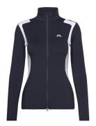 Mae Zip Mid Layer Sport Women Sport Clothing Sport Fleeces & Midlayers Navy J. Lindeberg