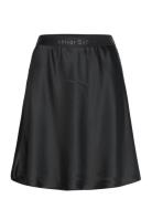 Hana Short Satin Skirt Skirts Short Skirts Black Ahlvar Gallery