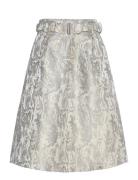 Jacquard Skirt Skirts Knee-length & Midi Skirts Silver Coster Copenhagen