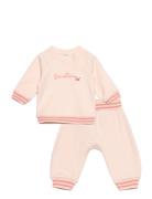 Set Sweater+Trousers Sets Sets With Long-sleeved T-shirt Pink United Colors Of Benetton