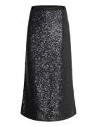 Sequined Stretch Mesh A-Line Skirt Skirts Knee-length & Midi Skirts Navy Polo Ralph Lauren