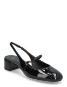 Heeled Shoes With Buckle Shoes Sling Backs Heeled Slingbacks Black Mango