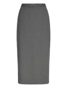 Suiting Midi Skirt Skirts Knee-length & Midi Skirts Grey REMAIN Birger Christensen