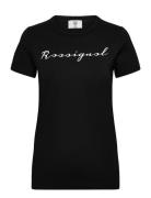 W Logo Rossi Tee Sport Women Sport Clothing Sports Tops & T-shirts Sport T-Skjorte Black ROSSIGNOL