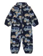 Nmnspektra Fleece Suit Aop Fo Outerwear Fleece Outerwear Fleece Coveralls Navy Name It