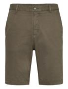 Jeffrey Brushed Shorts Designers Shorts Chinos Shorts Khaki Green Morris