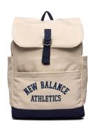 Canvas Backpack Sport Women Sport Training Bags Sport Backpacks Beige New Balance