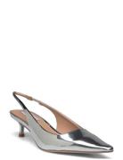 Kari Slingback Shoes Sling Backs Heeled Slingbacks Silver Steve Madden