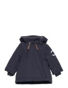 Nylon Baby Jacket - Solid Outerwear Jackets & Coats Anoraks Navy Mikk-line