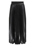 Onllyon Pleated Shine Skirt Jrs Skirts Knee-length & Midi Skirts Black ONLY