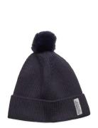 Beenie W. Fake Fur W. Lining Accessories Headwear Hats Winter Hats Navy En Fant