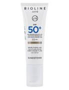 Spf 50+ Very High Protection Face Fluid Cream Age Repair Solcreme Ansigt Nude Bioline Jatò