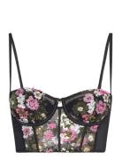 Perle - Light Padded Balconnet Lingerie Bras & Tops Balc Tte Bras Black Etam