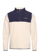 Hyvrid Polar Fleece Sport Sport Clothing Sport Fleeces & Midlayers Beige Calvin Klein Golf