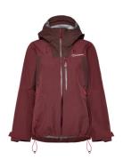 Bg W Ridge-Seeker Gtx Jkt Dkred-Brn Sport Women Sport Clothing Sport Outerwear Sport Jackets Sport Outdoor Jackets Burgundy Berghaus