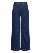 Jeans Girls Wide Loose Fit Bottoms Jeans Loose Jeans Blue Minymo