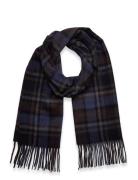 Bs Merlin Scarf Accessories Scarves Winter Scarves Navy Bruun & Stengade