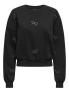 Olmberit L/S O-Neck Swt Tops Sweatshirts & Hoodies Sweatshirts Black Only Maternity