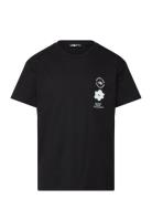 G Flower Graphic Relaxed S/S Tee Sport T-Kortærmet Skjorte Black The North Face