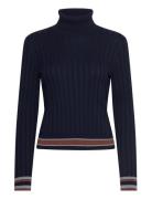 Turtle Neck Sweater Tops Knitwear Turtleneck Navy United Colors Of Benetton