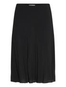 Knee-Length Pull-On Skirt Skirts Knee-length & Midi Skirts Black Weekday