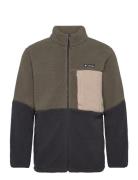 Mountainside Heavyweight Fleece Sport Sweatshirts & Hoodies Fleeces & Midlayers Khaki Green Columbia Sportswear