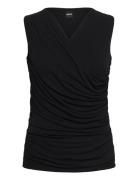 Eluvi Tops Blouses Sleeveless Black BOSS