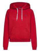 Shrunken Fit Fleece Hoodie Tops Sweatshirts & Hoodies Hoodies Red Polo Ralph Lauren