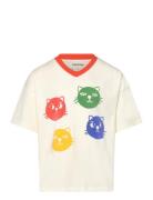 Cool Cats Sp Ss Tee Tops T-Kortærmet Skjorte White Mini Rodini