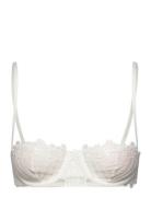 Paquerette Balconnet Bustier Bra Lingerie Bras & Tops Balc Tte Bras White Etam